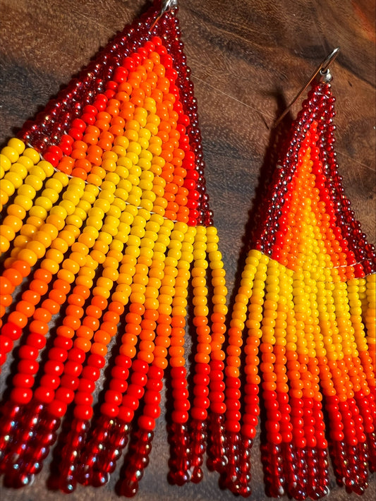 Afternoon fire earrings