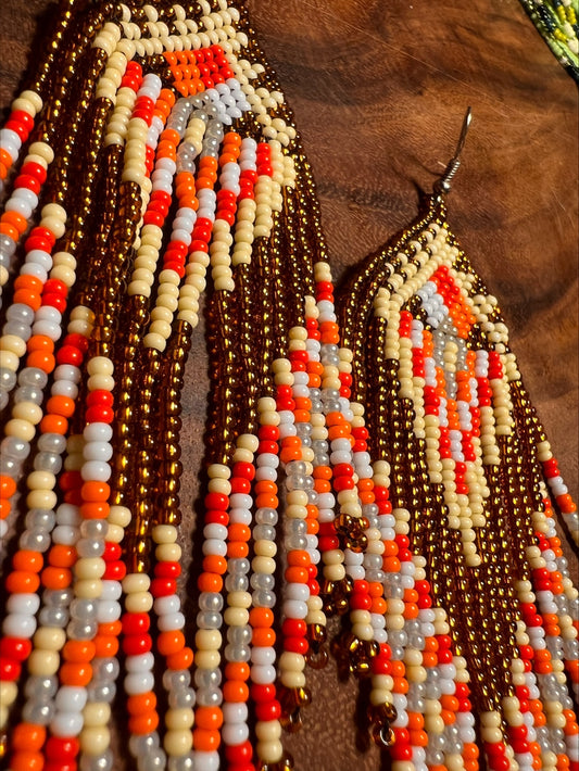 Autumn fire earrings