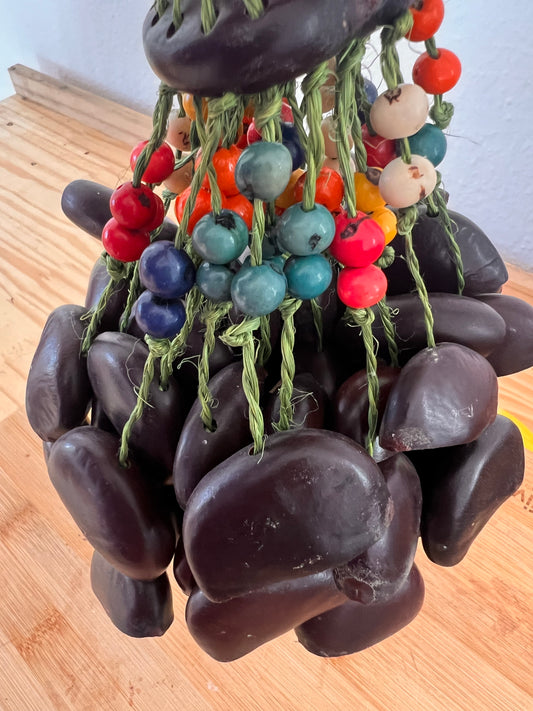 Big Jungle rattle multiple cascabeles semilla negra