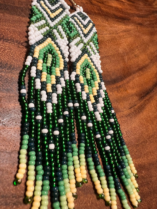 Deep forest earrings