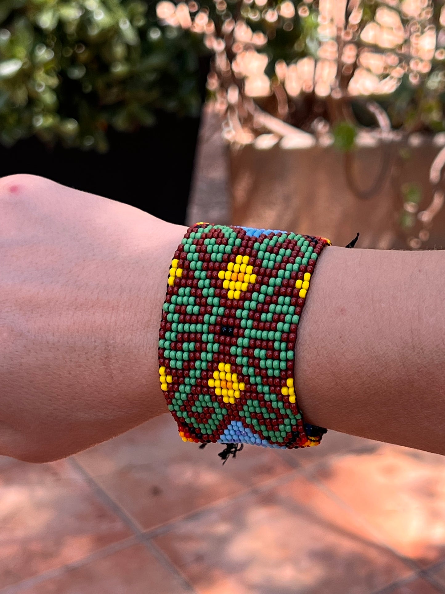 Pulsera Huni Kuin multicolor 4 cm x 18 cm