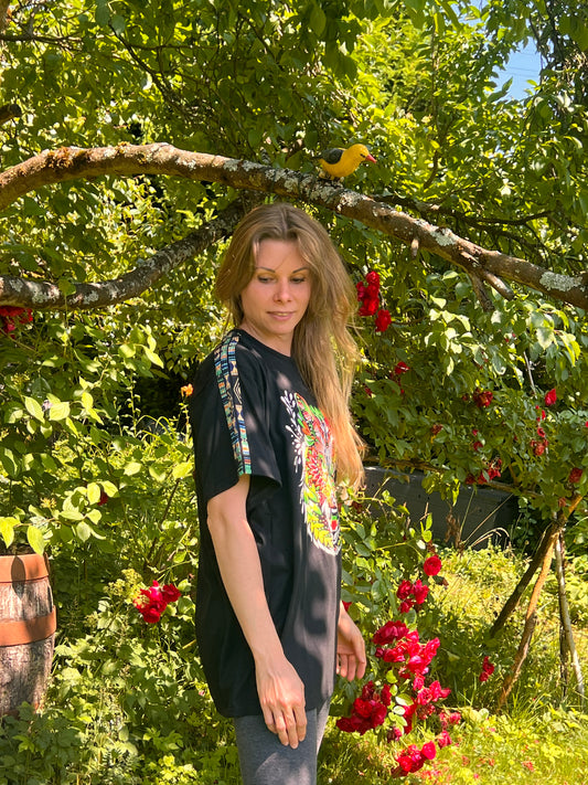 Multicoloured Wolf shirt - Bien Hecho en Peguche