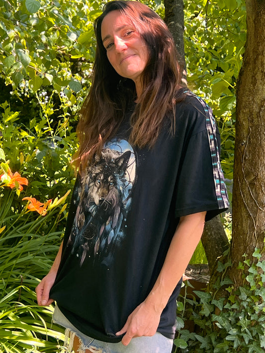 Wolf dreamcatcher shirt - Bien Hecho en Peguche