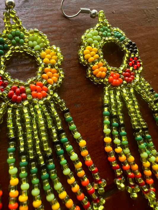 Pendientes de flores Inga Kamentsa