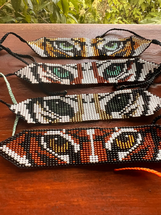 Pulseras Jaguar Inga Kamentsa - varios colores 3 cm x 15 cm