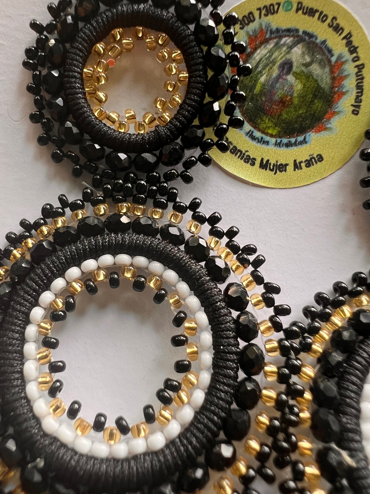 Planeten bei Nacht Ohrringe Yanacona