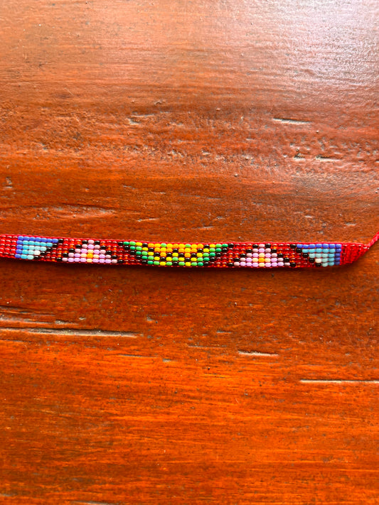 Rot-grünes Armband Yanacona 1 cm x 13 cm