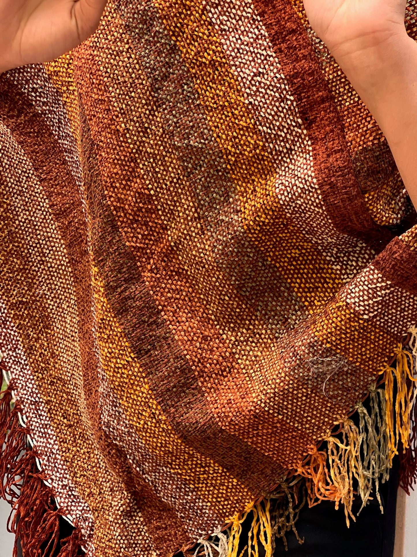 Beautiful brown summer poncho