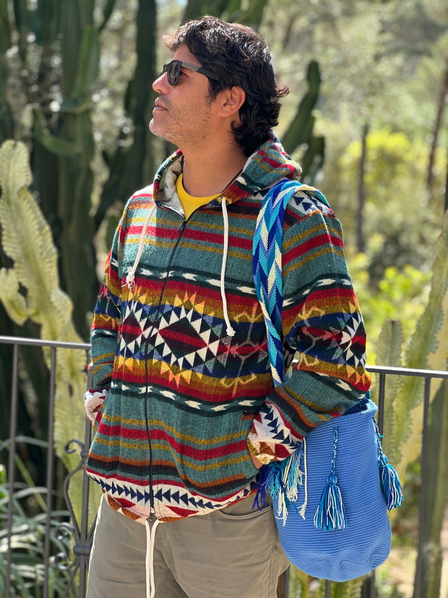 Bolso Wayuu azul