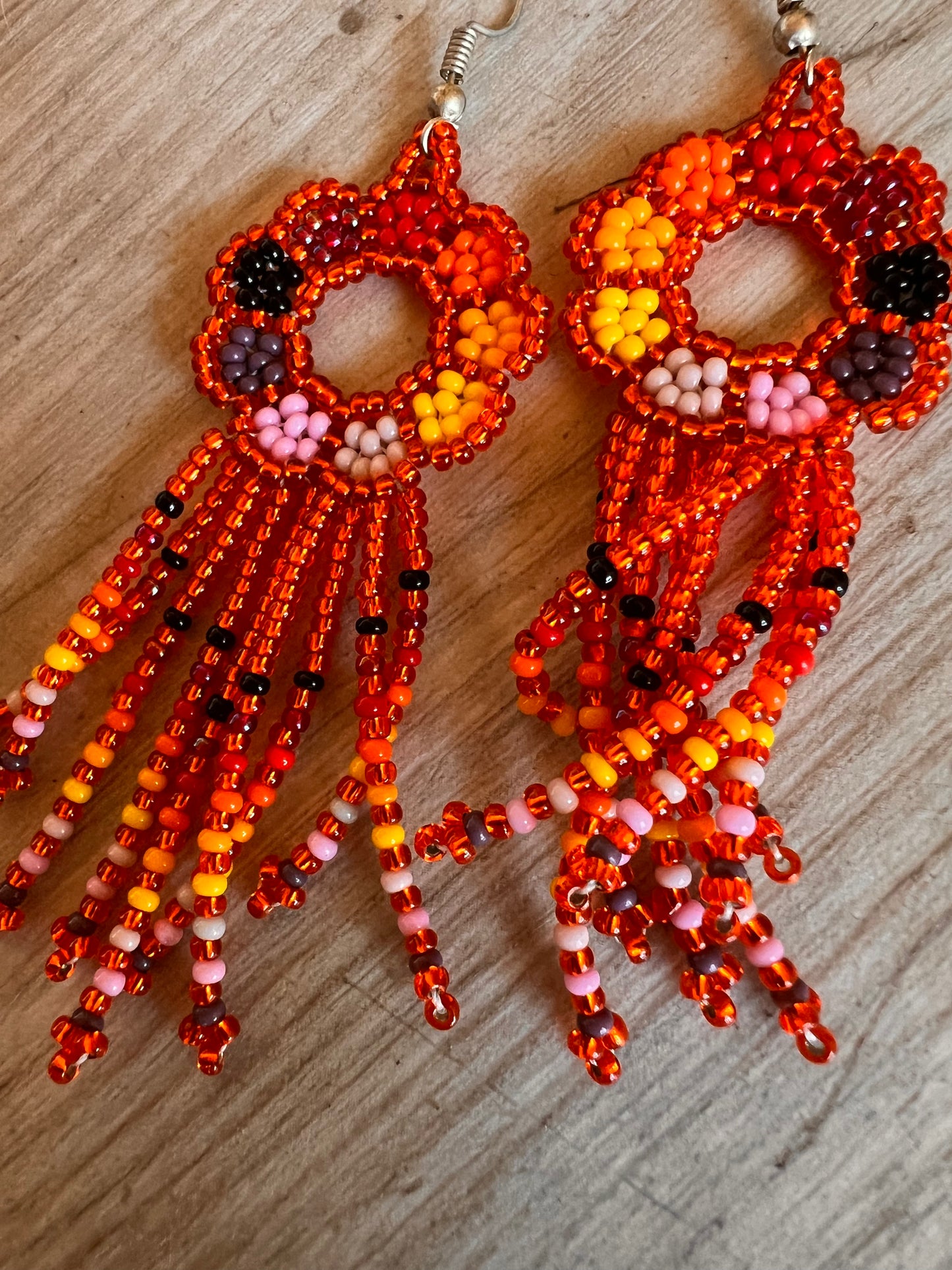 Pendientes de flores Inga Kamentsa