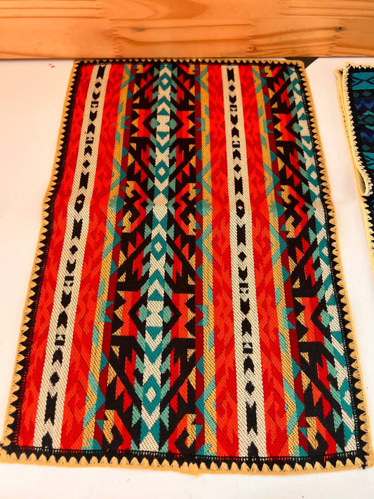 Multicoloured table cloth 14x10 cm