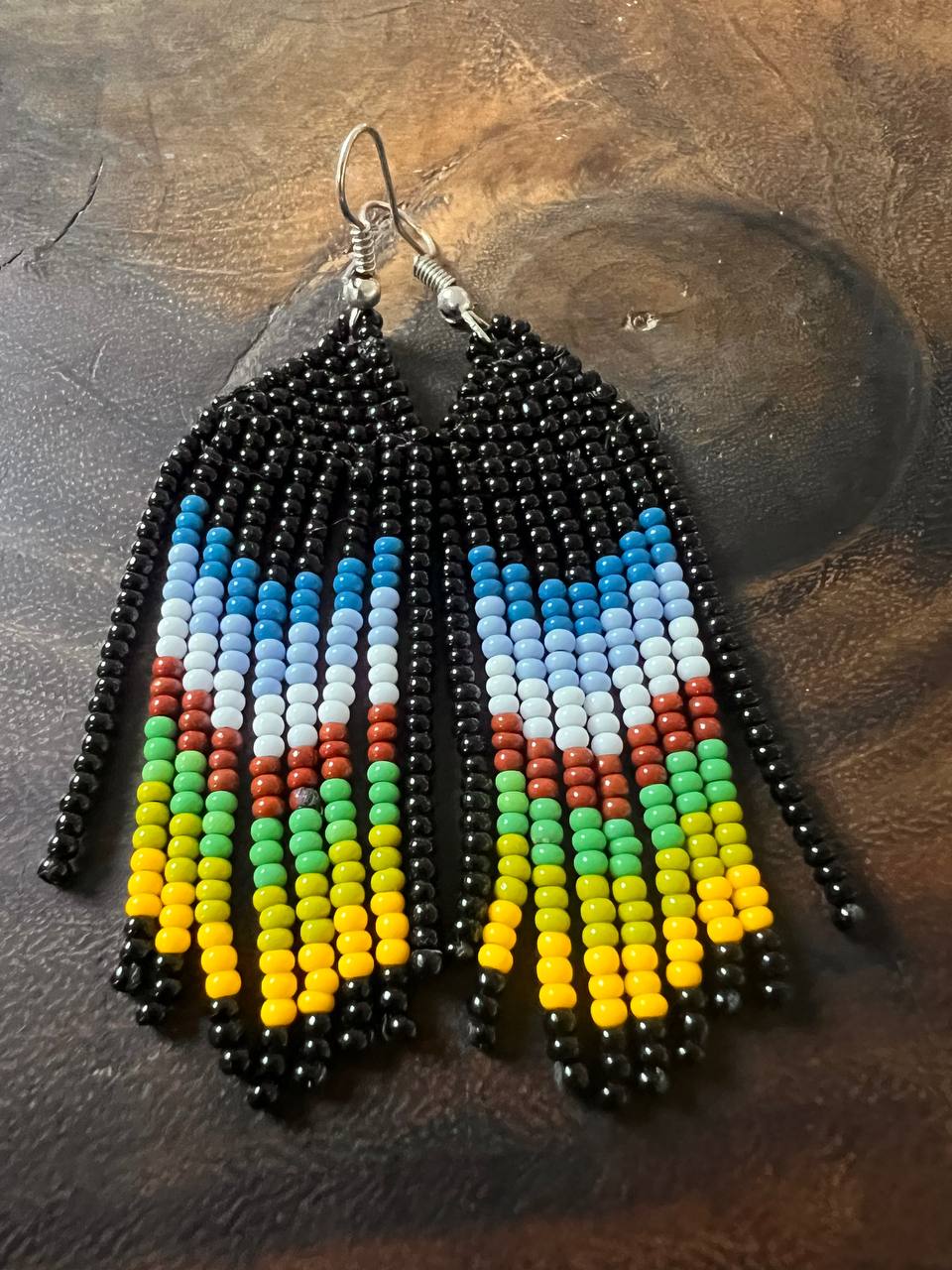 Pendientes Blanco y Negro Inga