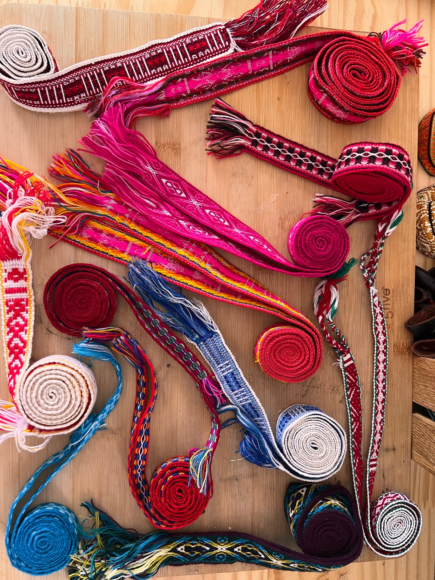 Red white yellow Ribbon