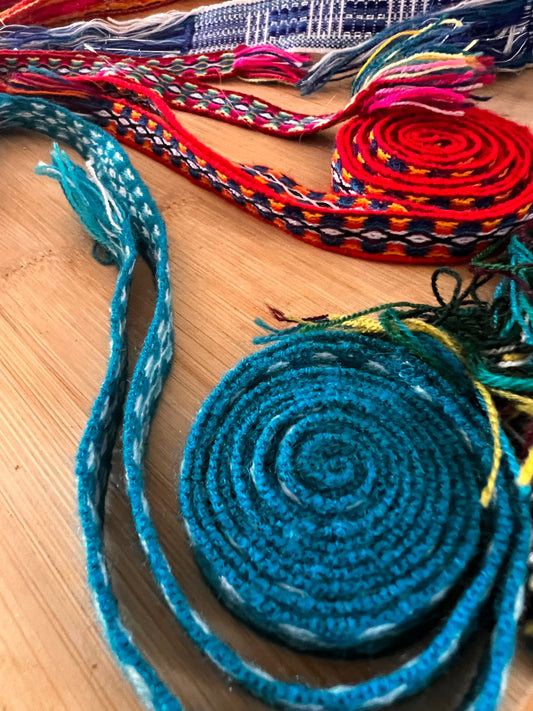 Small dark red ribbon