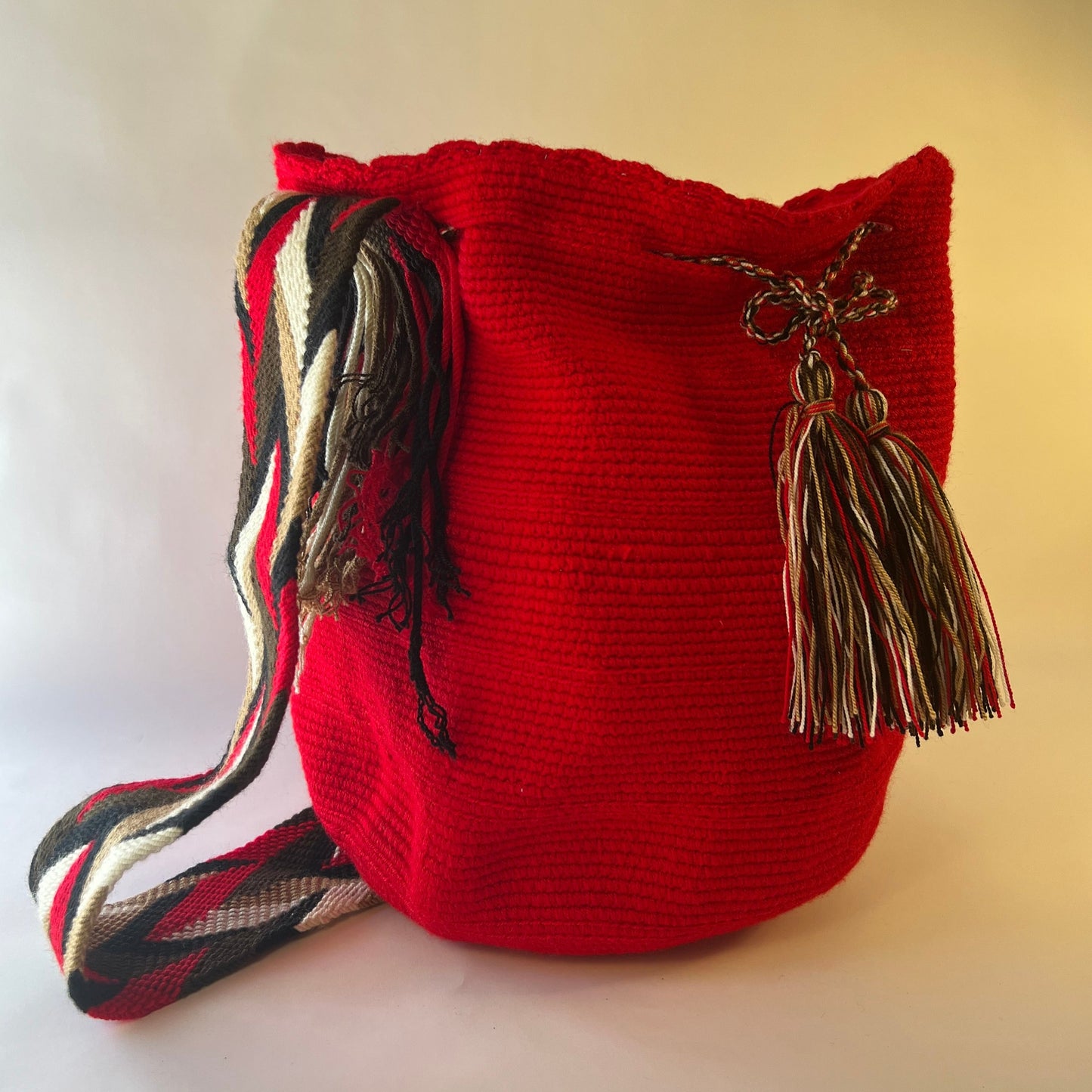 Rote Wayuu-Tasche