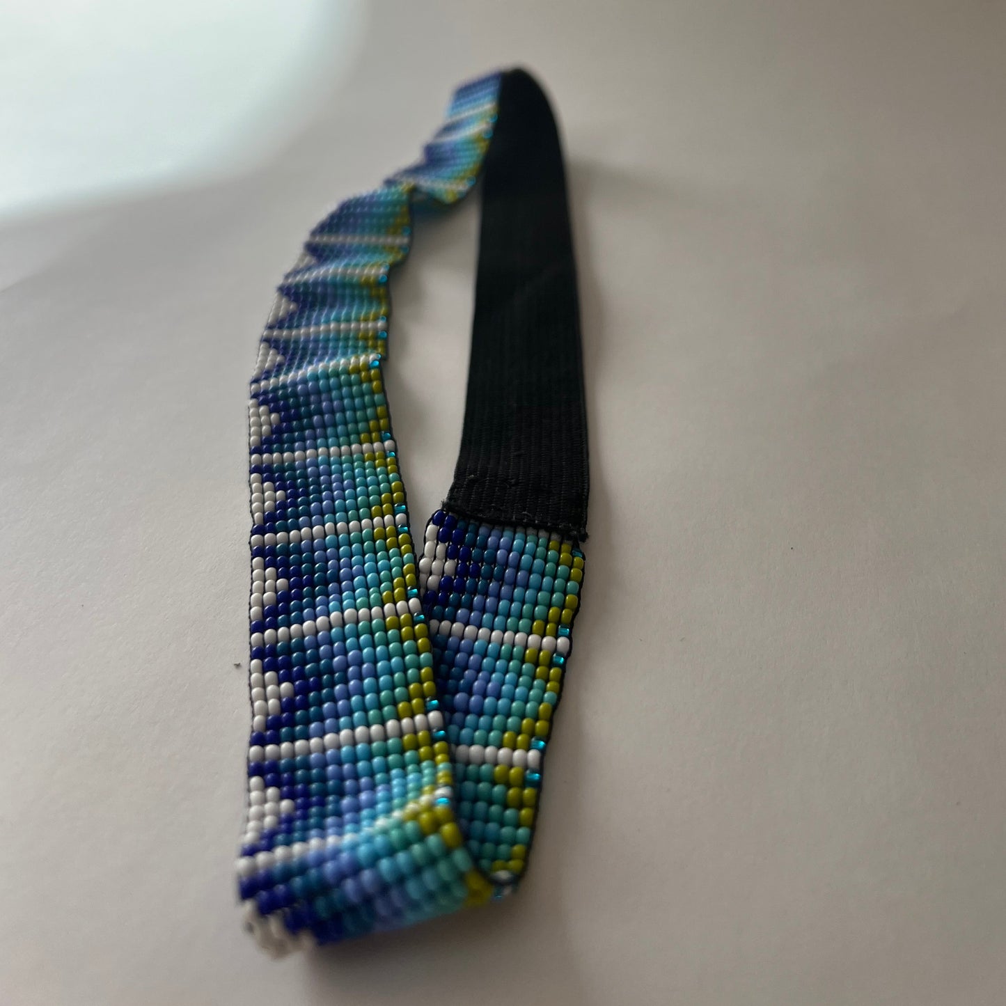 Cinta para el pelo azul verdoso