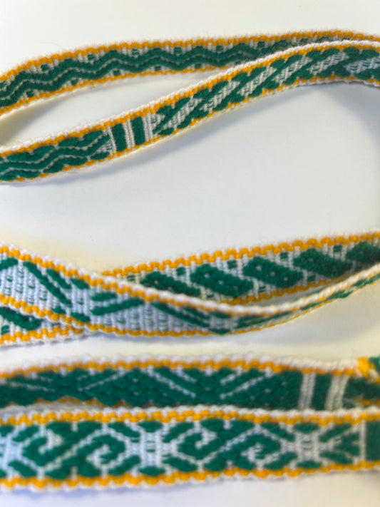 White green yellow ribbon