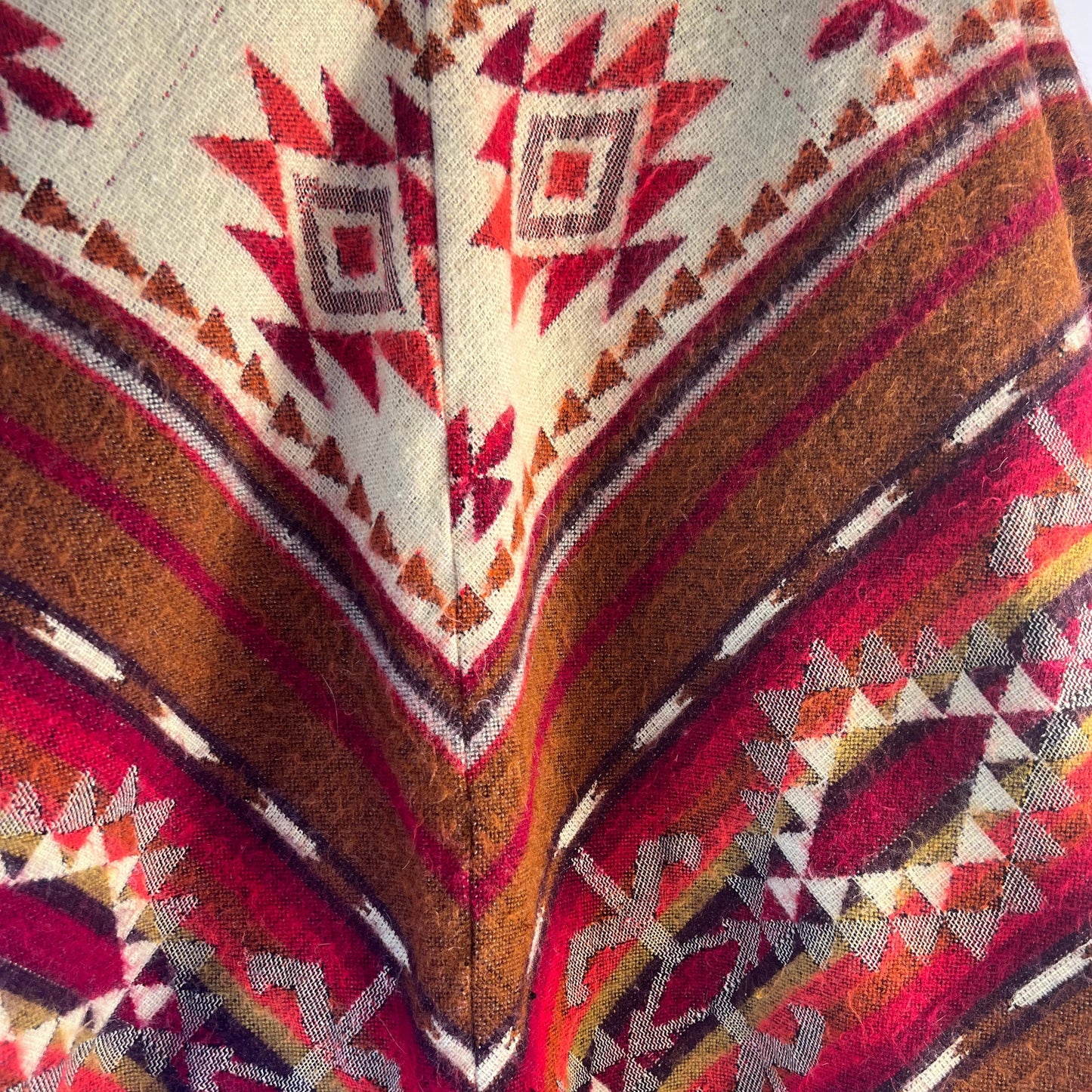 Winterponcho - braun