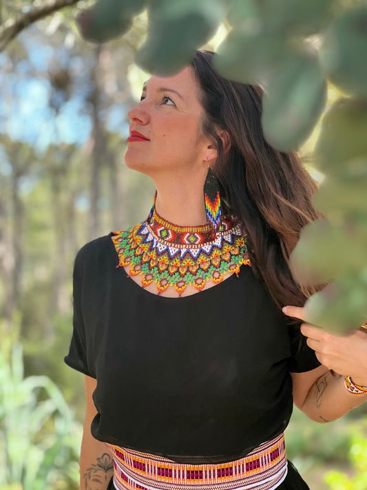 Runde bunte Halskette