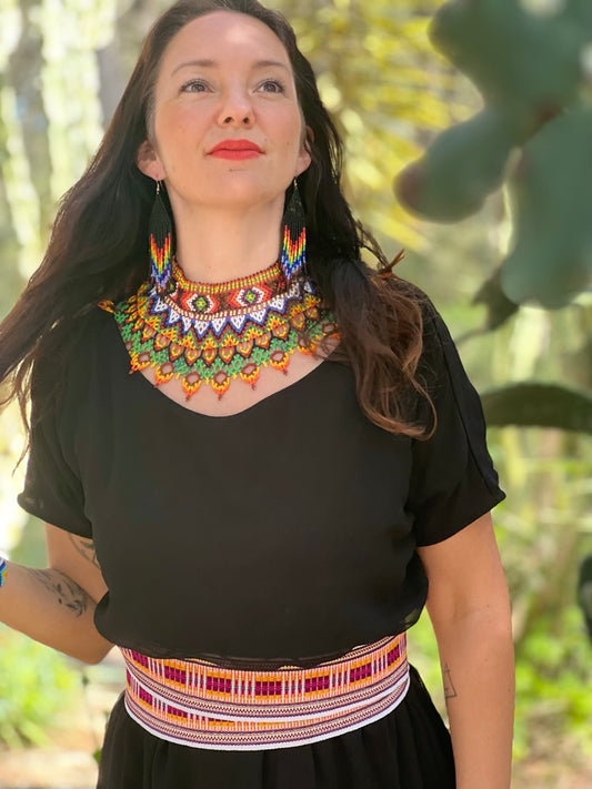 Runde bunte Halskette