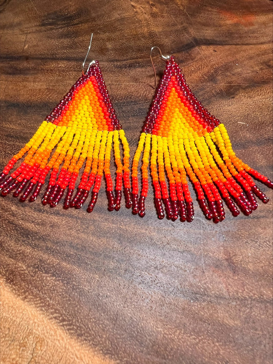 Pendientes Blanco y Negro Inga