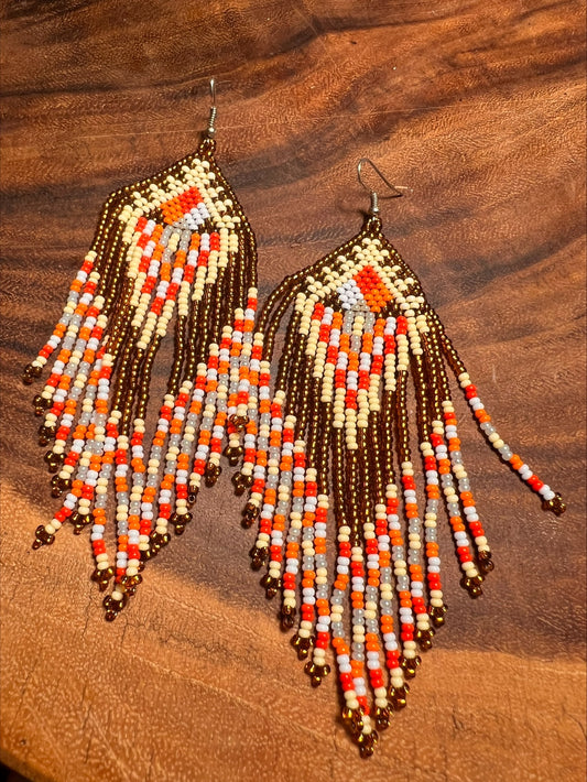 Pendientes Blanco y Negro Inga