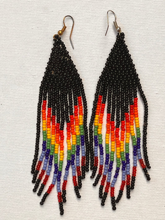 Rainbow earrings Mujer Araña (Yanacona)