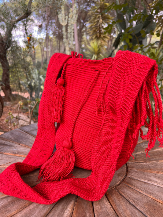 Burgund Wayuu bag