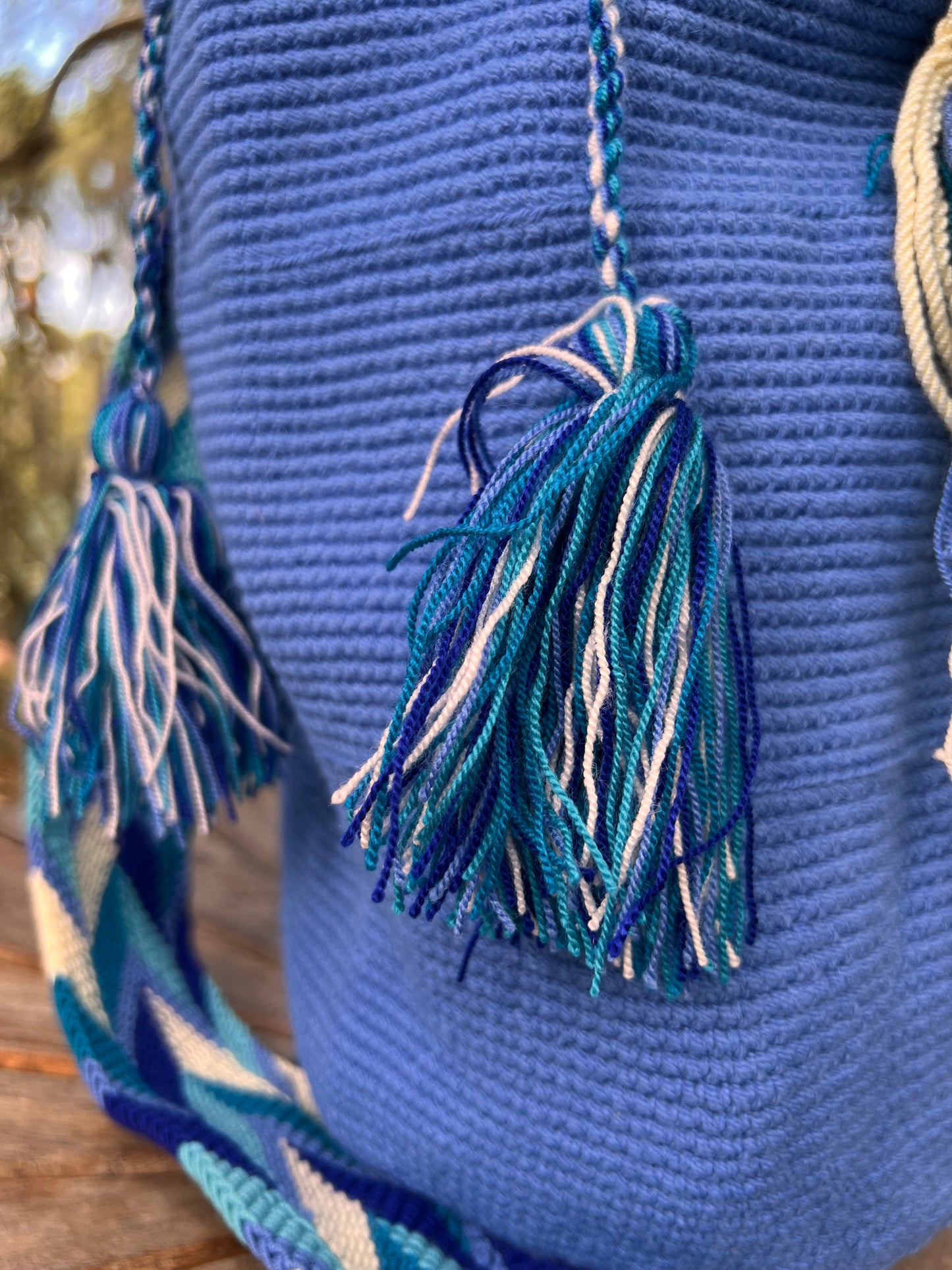 Blue Wayuu bag