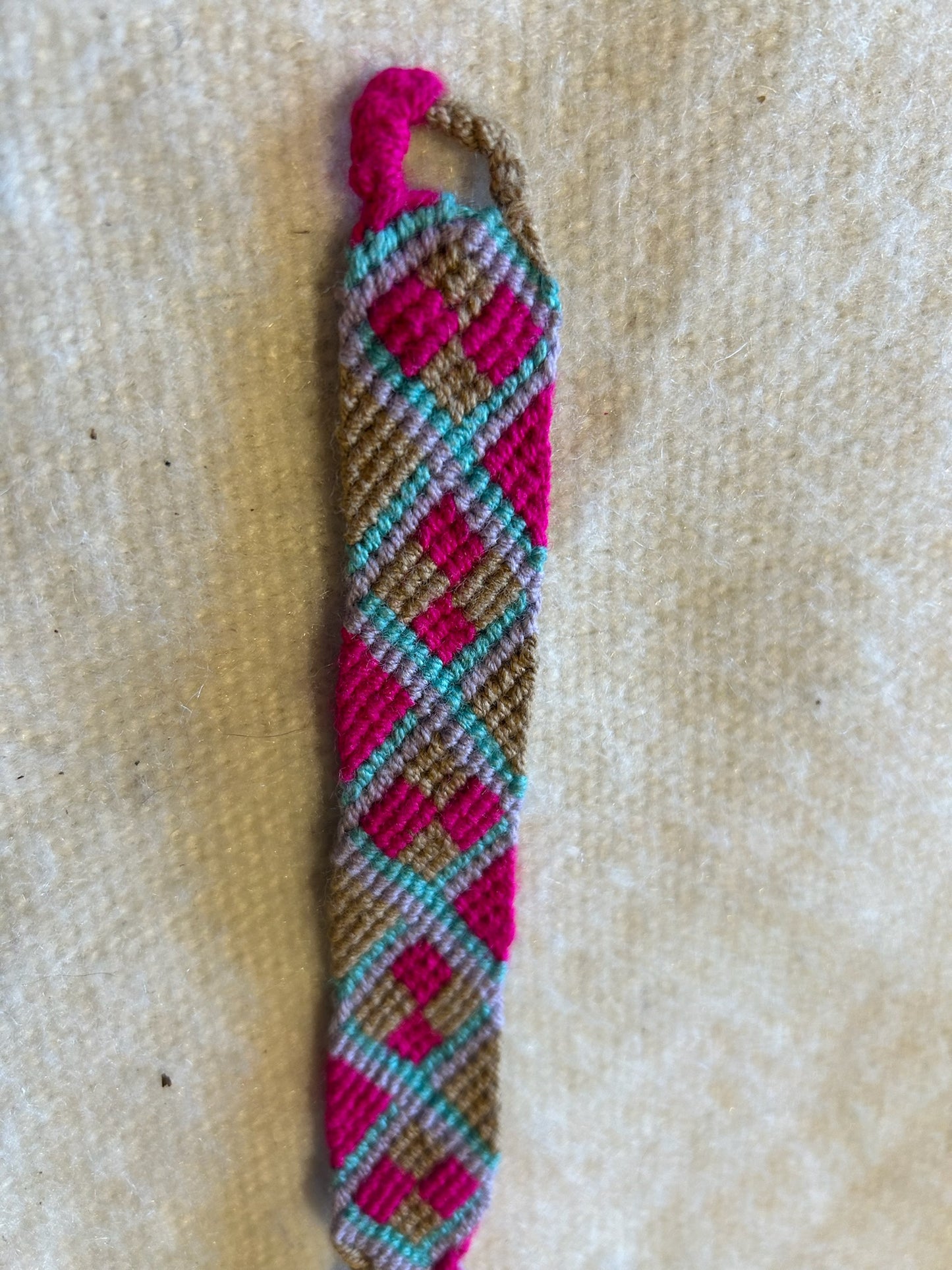 Wayúu Bracelet pink/blue/brown