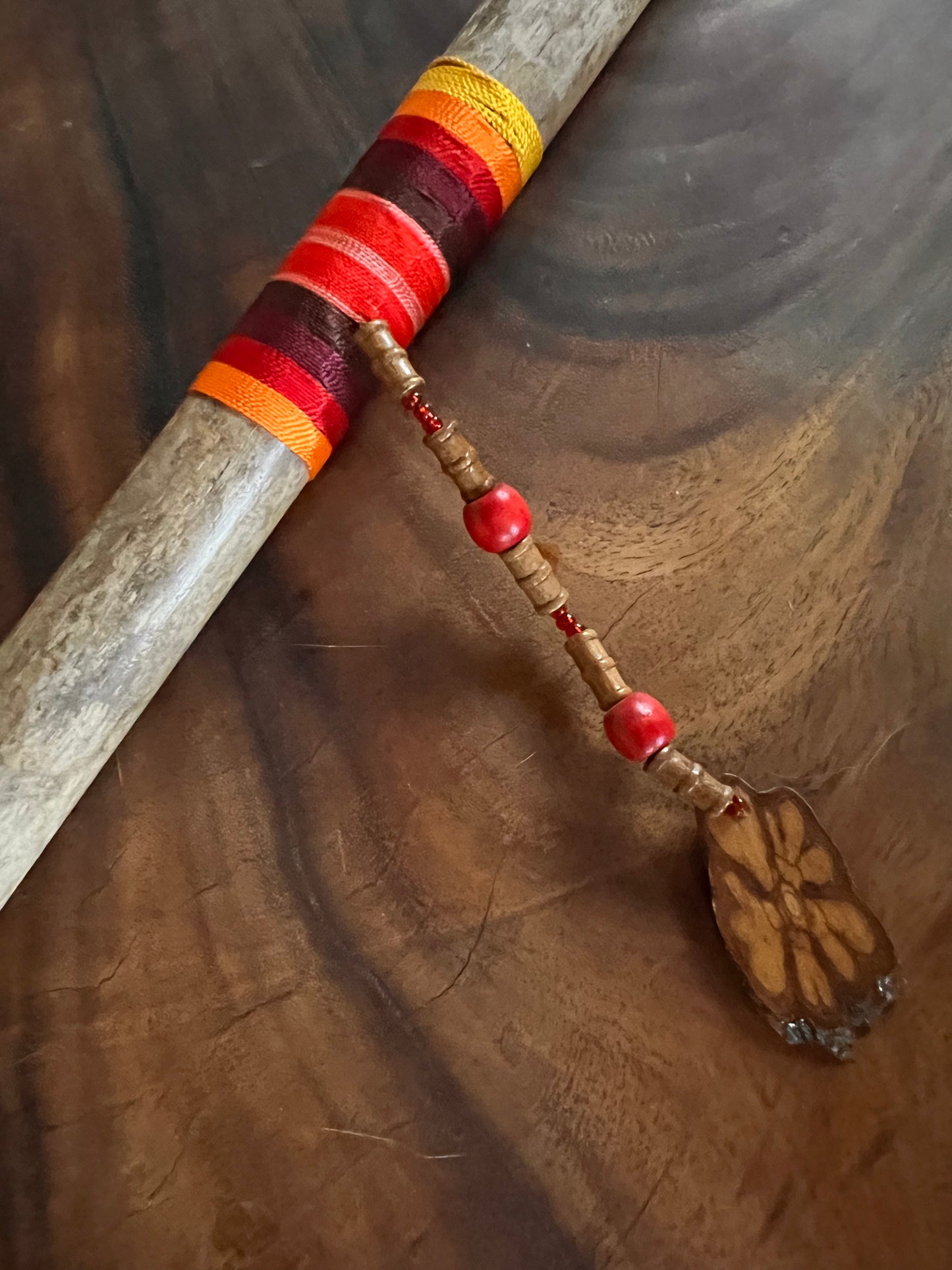 Shamanic flute Pingullo - Red 63 cm