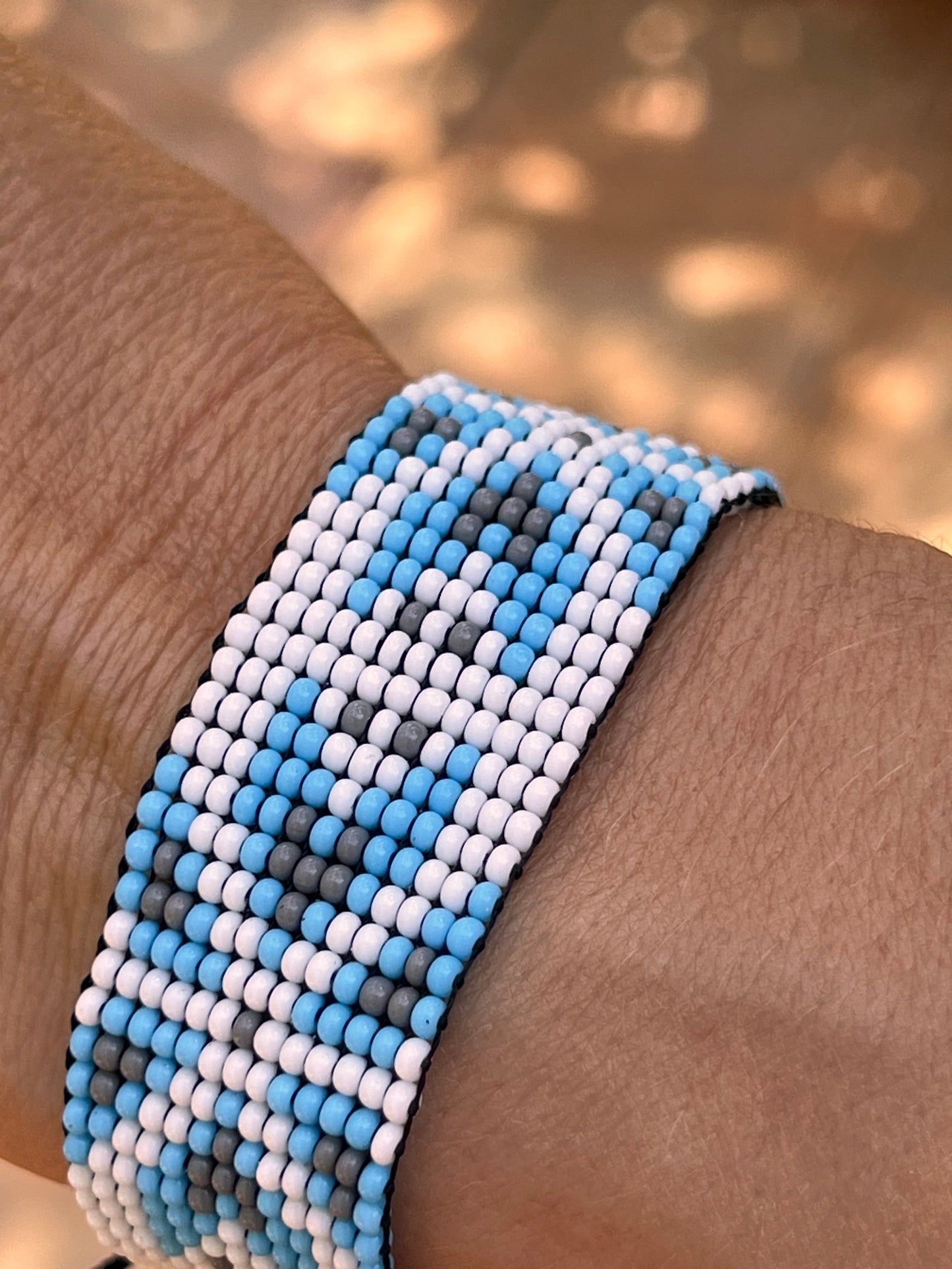 Light blue bracelet Yanacona 3 cm x 13 cm