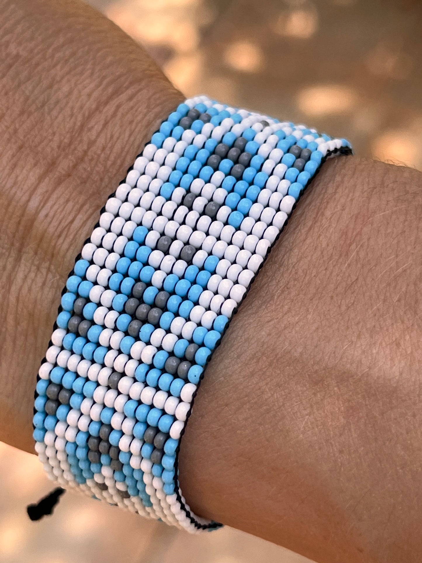 Light blue bracelet Yanacona 3 cm x 13 cm