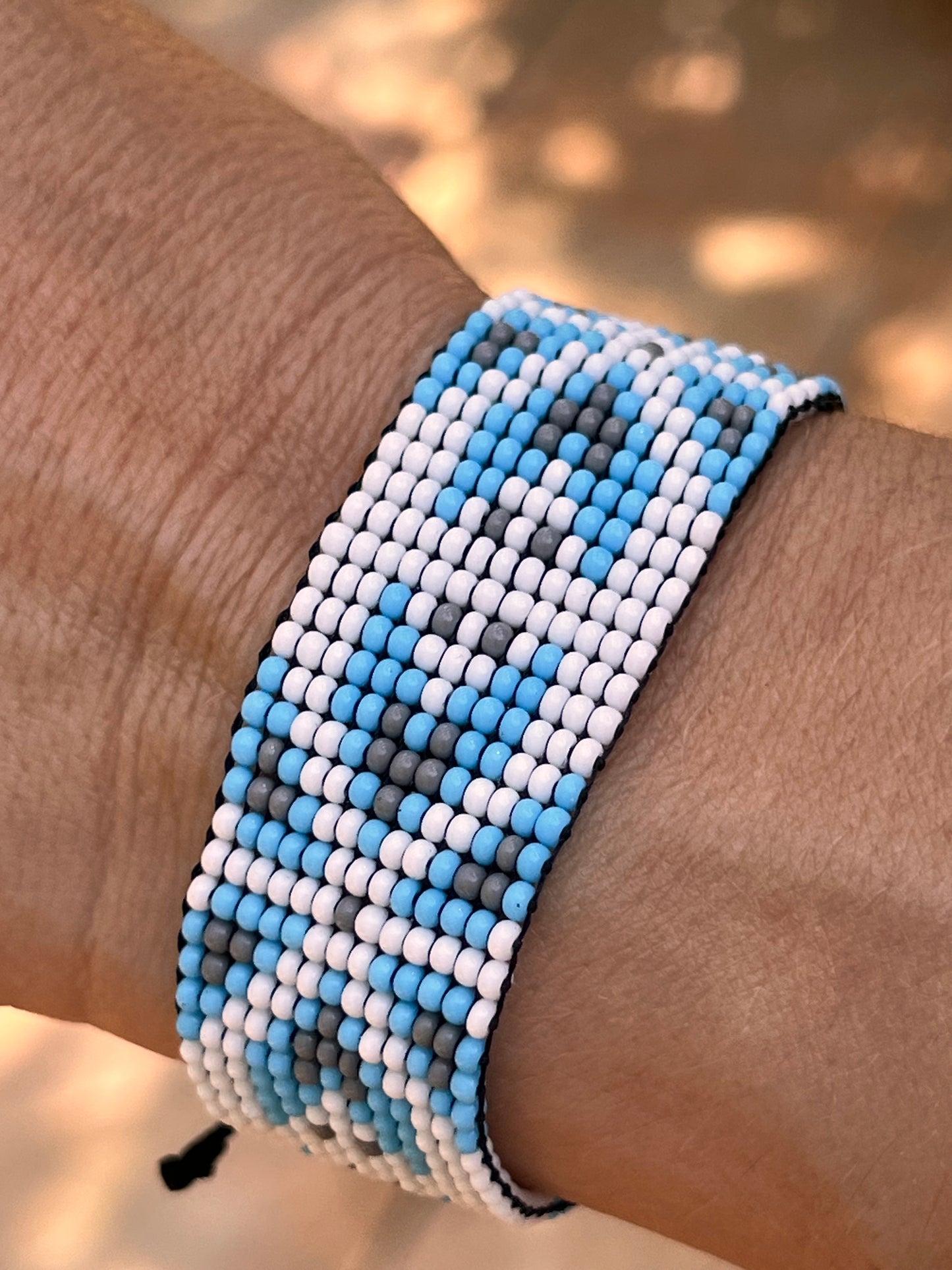 Light blue bracelet Yanacona 3 cm x 13 cm