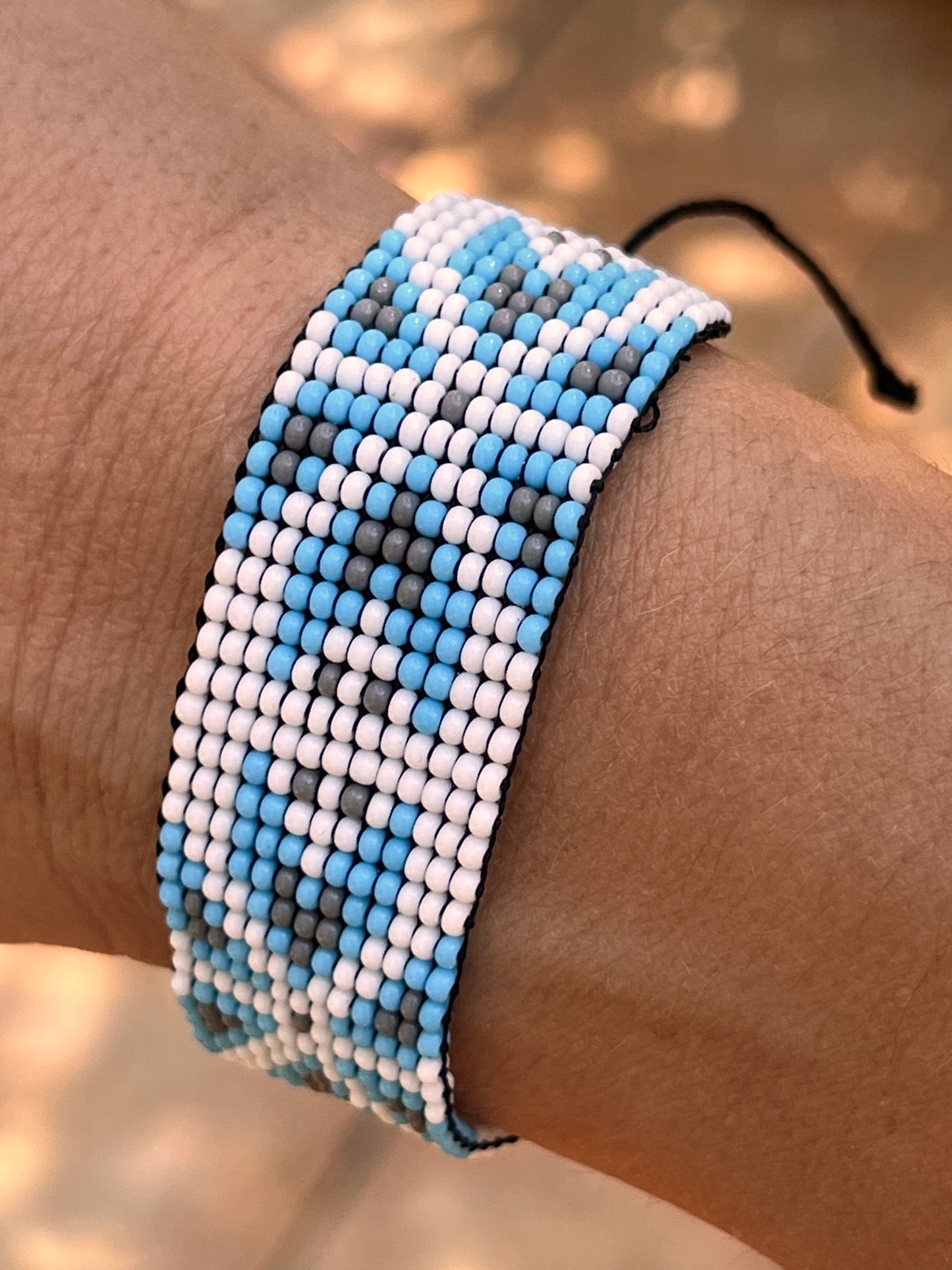 Light blue bracelet Yanacona 3 cm x 13 cm