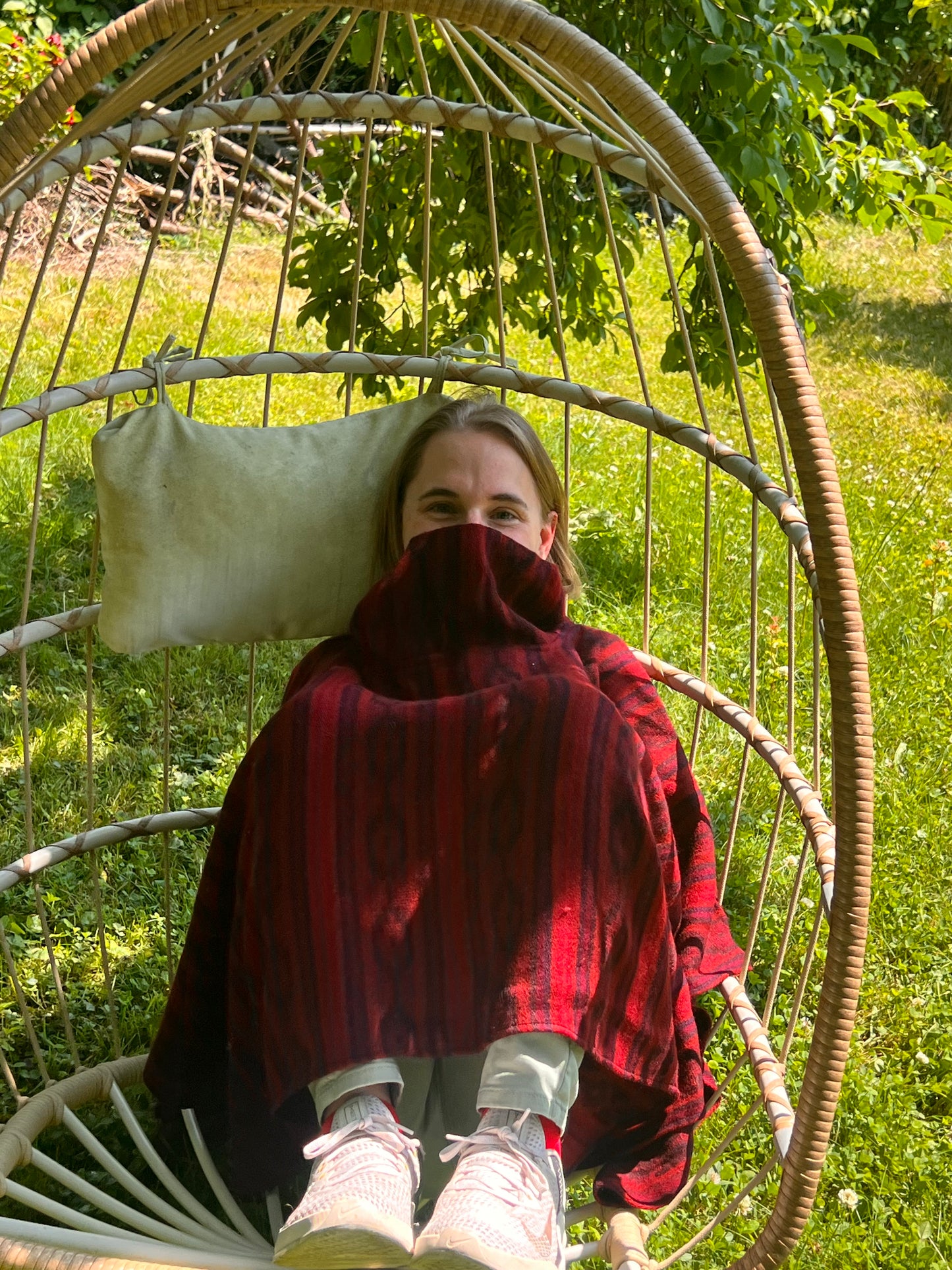 Hermoso poncho multicolor