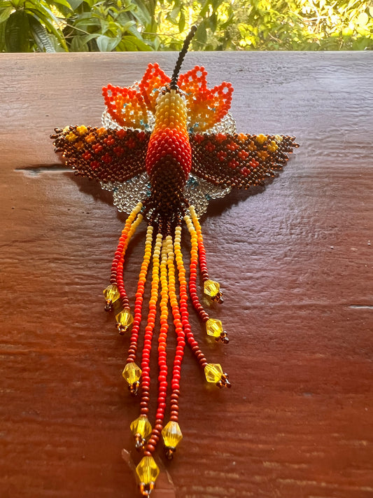 Colorful Colibri Hair adornment Inga Kamentsa