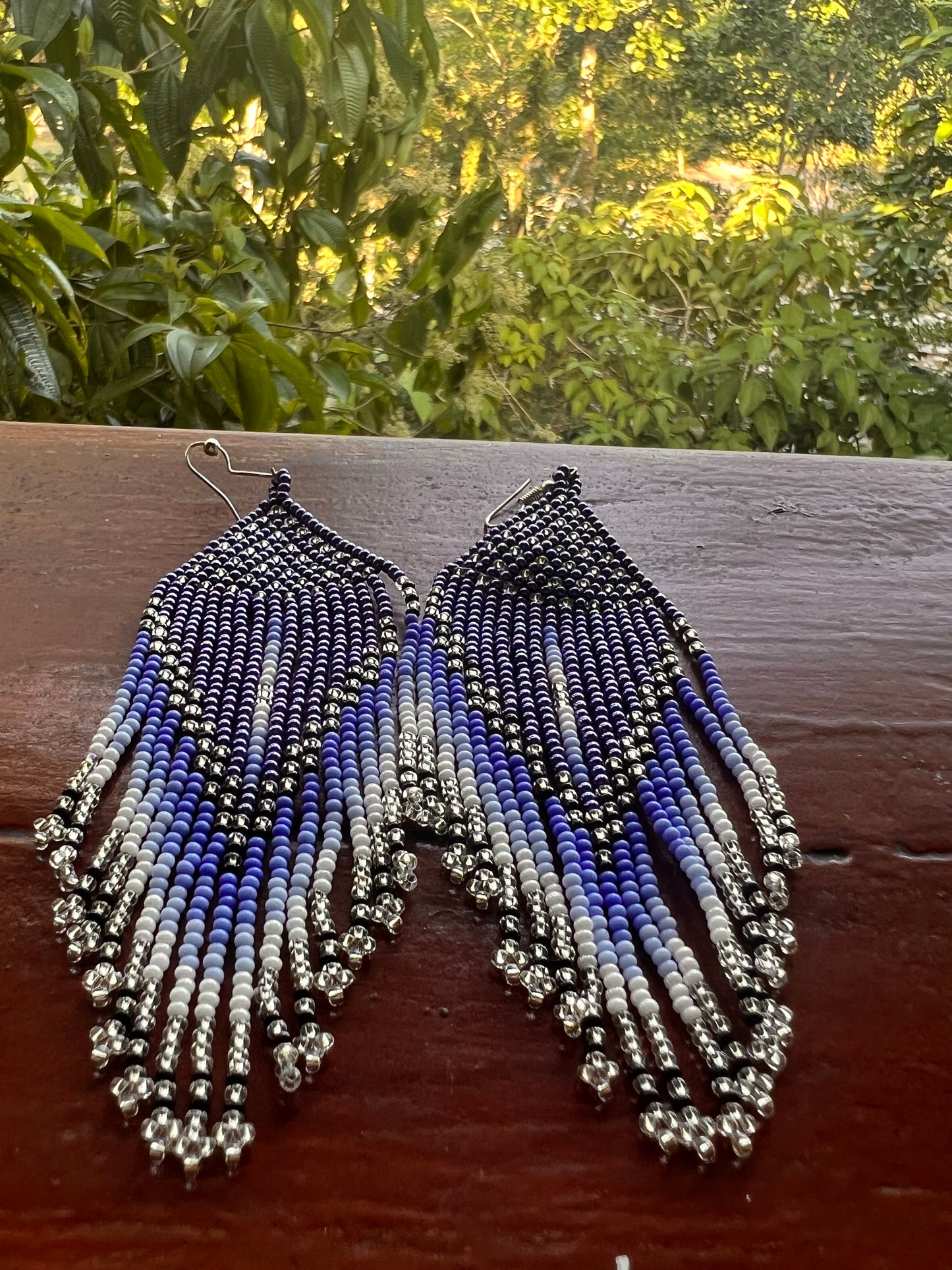 Blue ice Earrings Inga Kamentsa