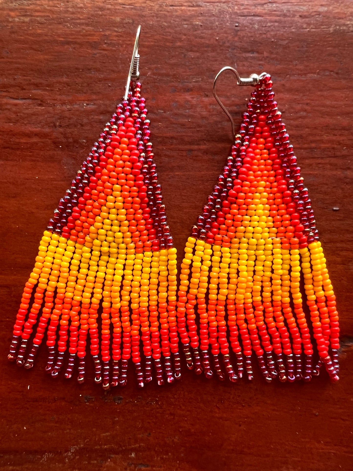 Fire earrings Inga Kamentsa