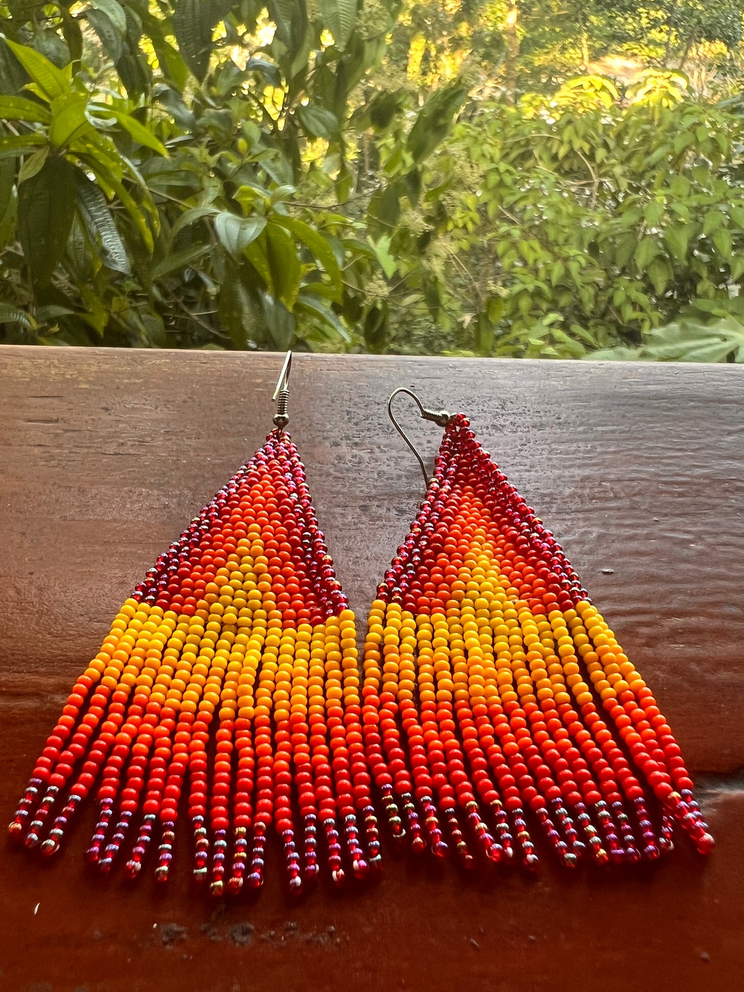 Fire earrings Inga Kamentsa