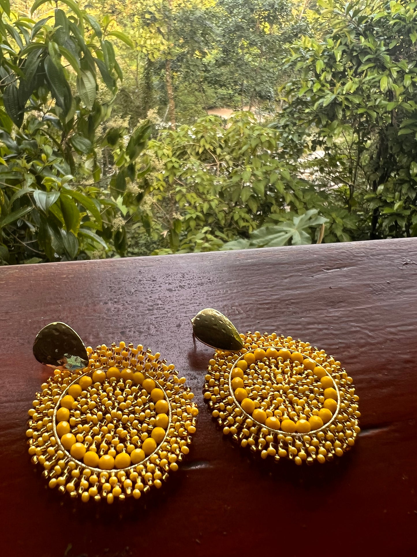 Sun earrings Artesanía Sami Wichay (Peru)