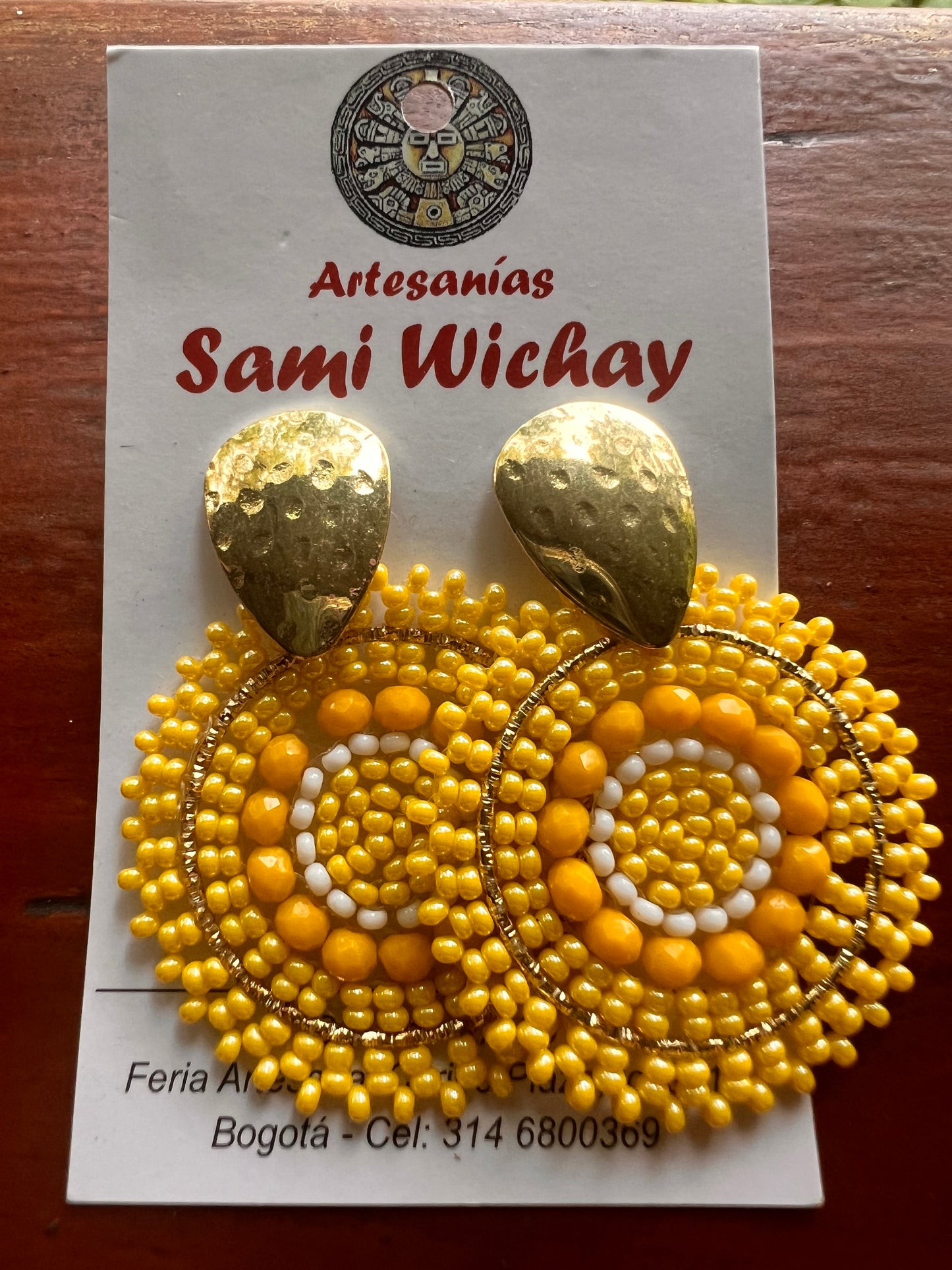 Sun earrings Sami Wichay (Peru)