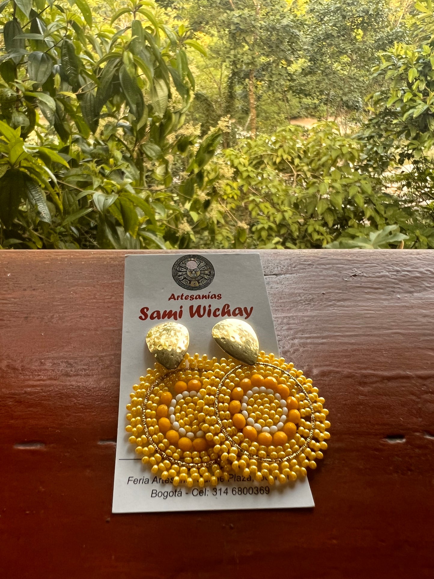 Sun earrings Sami Wichay (Peru)