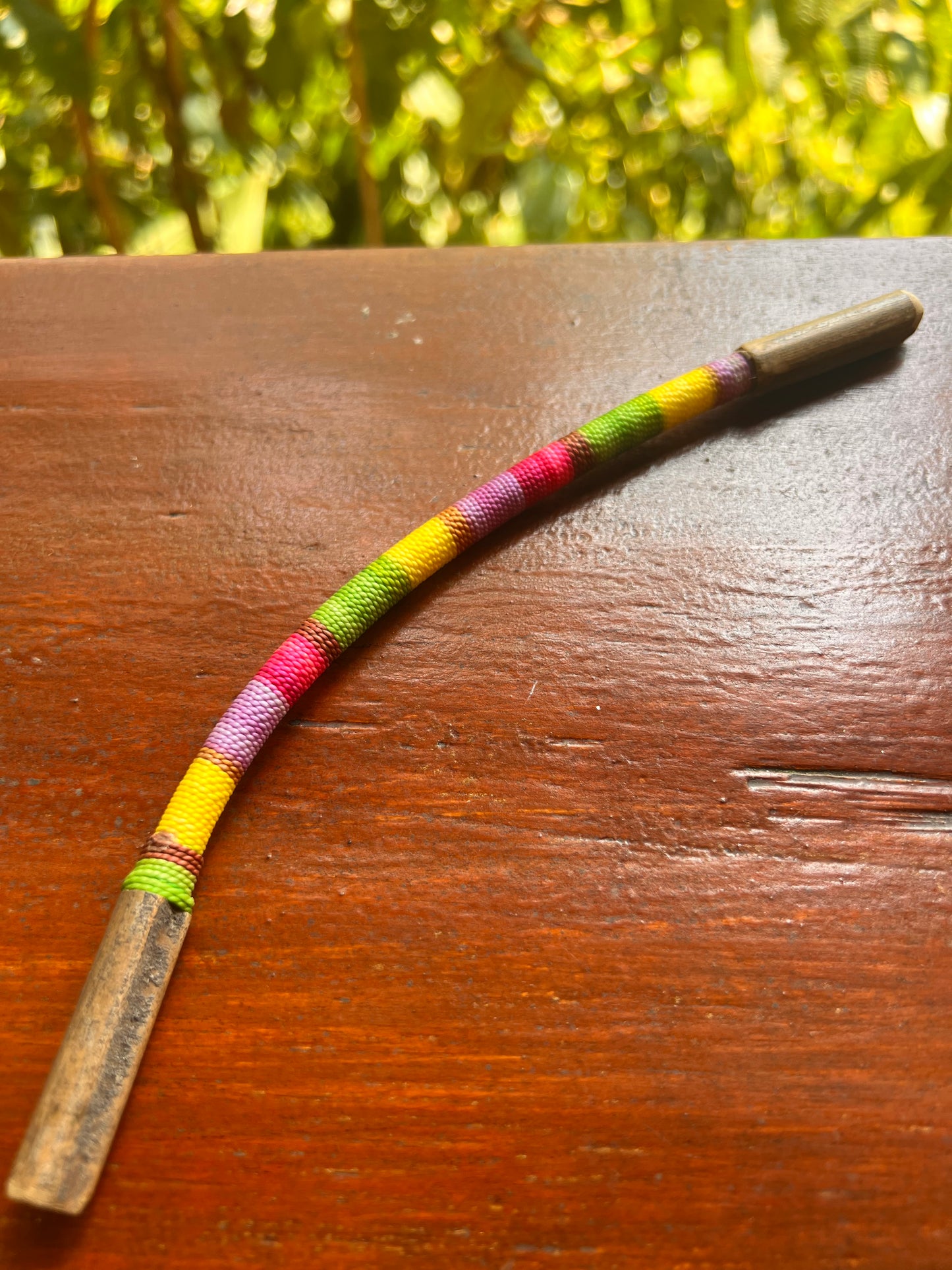 Rainbow-colored bendable Bamboo Tepi