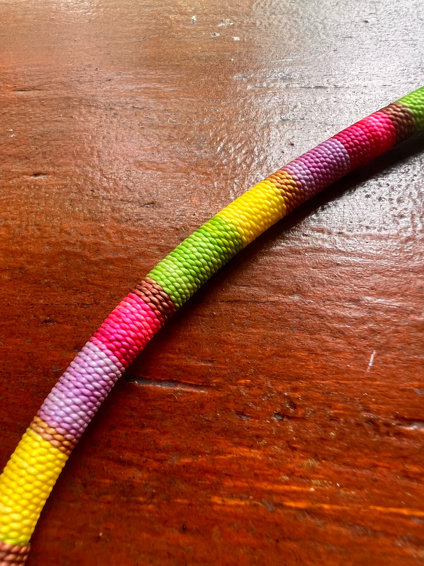 Rainbow-colored bendable Bamboo Tepi