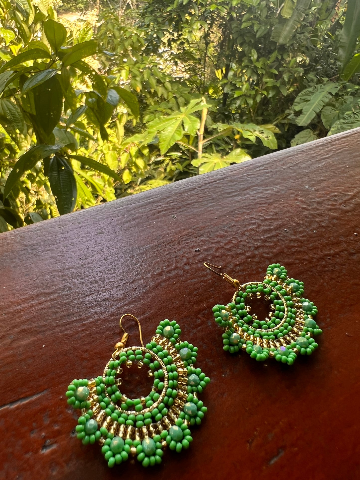 Sprouting flower earrings Inga Kamentsa