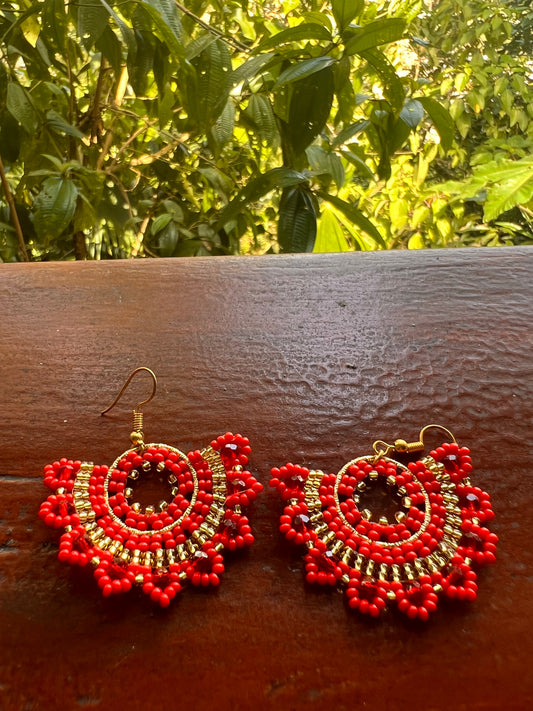 Flower earrings Inga Kamentsa