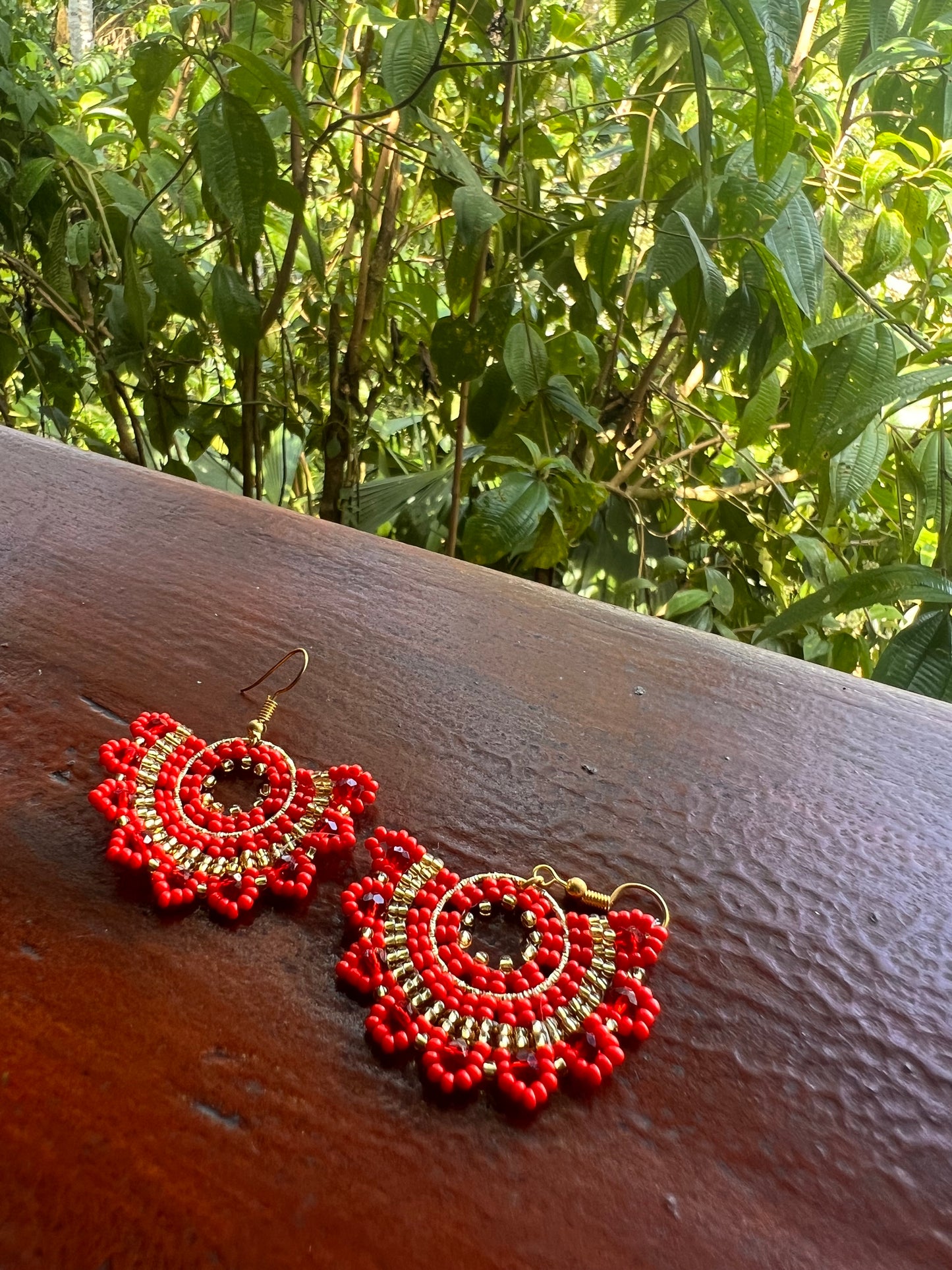 Flower earrings Inga Kamentsa