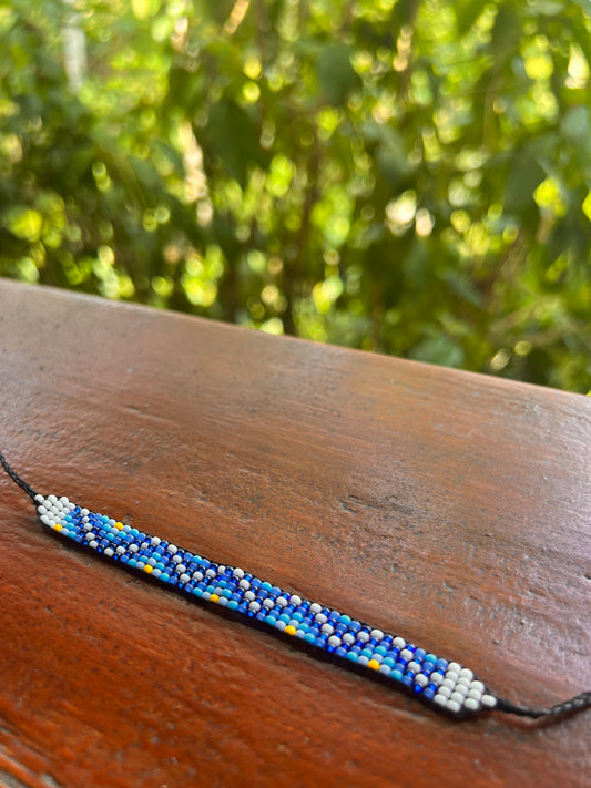 Blue bracelet Yanacona