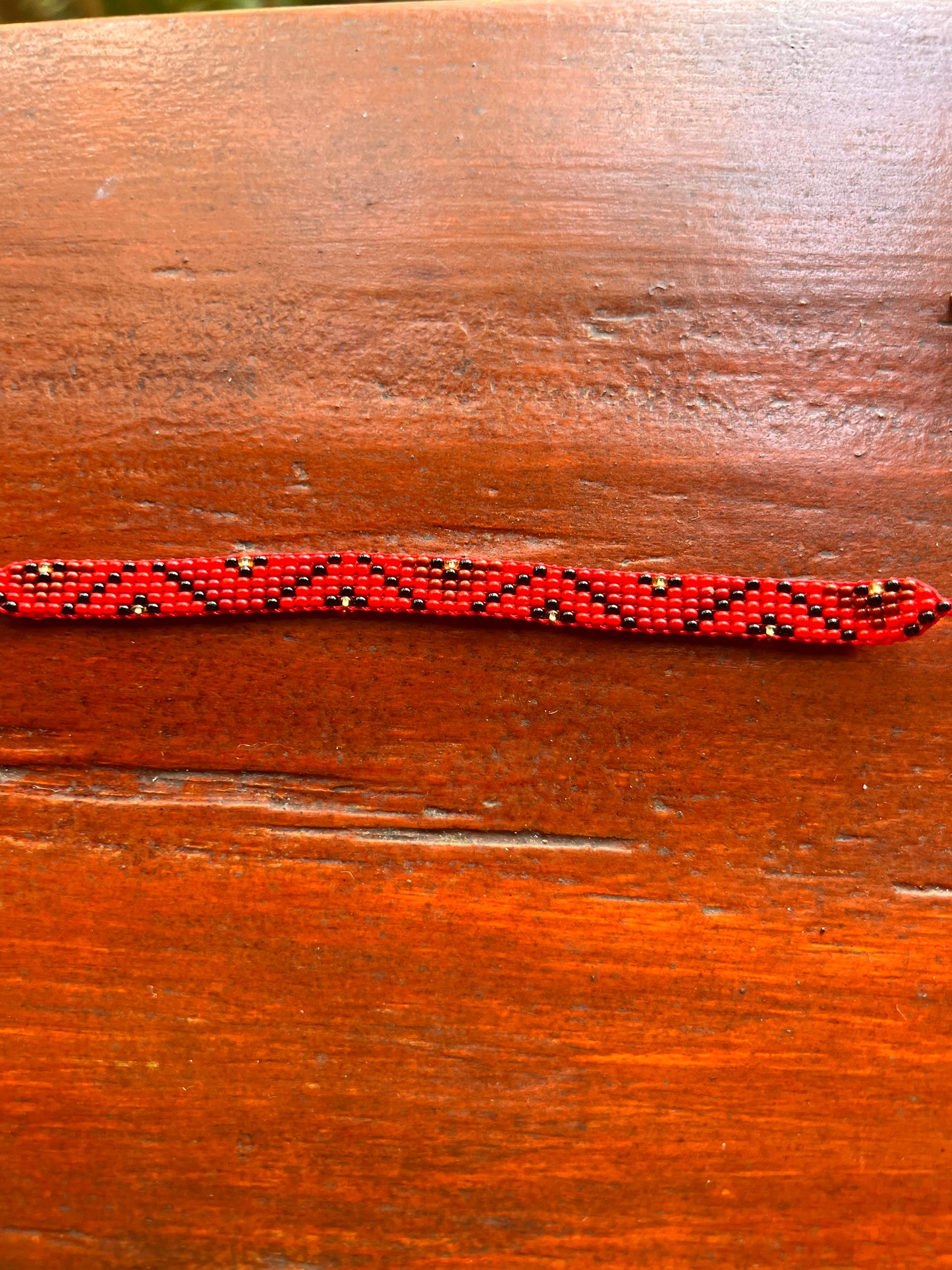 Red bracelet Yanacona 1 cm x 13 cm